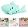 Brinquedo Dispensador de Ração para Gatos Transfronteiriço, Brinquedo para Gatos Autocontenção em Forma de Peixe Resistente à Mordida de Silicone, Brinquedo Educacional para Gatos Dispensador de Ração para Comer Devagar