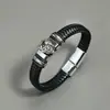 Pulsera de Cuero Tejido para Hombre de Venta Caliente Joyería de Mano Punk Calavera Europea y Americana Pulsera de Ancla Venta Directa de Fábrica