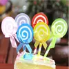 Nuevo adorno de piruleta de bola de lentejuelas con lazo de celebridad en línea, adorno para pastel de cumpleaños, decoración creativa para mesa de postres de fiesta