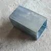 Conector de tubo quadrado para guarda-corpo de aço-zinco, conexão de tubo frontal, cotovelo de duas vias, três vias, sem solda, tubo quadrado 40, cotovelo de 90 graus