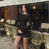 Novo Vestido Sexy de Alças Decotado nas Costas Cor Sólida Simples Manga Longa Estilo Streetwear Fashion Hot Girl Pura Luxúria