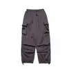 Pantalones Casuales de Trabajo Retro Americano con Bolsillos Elegantes, Corte Recto, Caída Suelta, Estilo Jogger, Pierna Ancha Holgada Largos para Comercio Transfronterizo