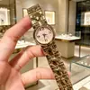 Novo Relógio Pequeno Dourado Vintage Usado Família D Mesmo Estilo D Malha de Diamante Estilo Coco Chanel Movimento a Quartzo Relógio Feminino Modelo do Relógio Atacado