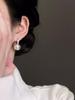 [Es emocionante] luz fuerte calidad Shijia aretes de perla blanca australiana clip para oreja de espiral de mosquitos aretes femeninos sin perforación