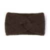 Banda Cruzada Gruesa Transfronteriza Europea y Americana Diadema Tejida Protector de Orejas Sombrerería Otoño e Invierno Accesorios para el Cabello Laterales Anchos Banda para el Cabello de Lana Cálida