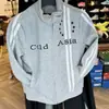 Sudadera cárdigan retro americana con cuello alto para hombre y mujer, nuevo estilo primavera y otoño, chaqueta corta bordada con estrellas, top deportivo