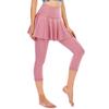Calça Capri Feminina, Adequada para Esportes, Atividades ao Ar Livre, Yoga, Secagem Rápida, Design Falso de Duas Peças, Calça Fitness, Verão, Amazon, Justa, Corrida