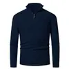 Amazon Cross-Border Outono e Inverno Novidade Tricô Masculino Jovem Casual Camisa Básica Gola Alta Quente Suéter Masculino Tendência