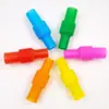 Tubo pop colorido transfronteiriço, tubo corrugado de plástico elástico para descompressão, tubo telescópico de ventilação, brinquedos de descompressão por atacado