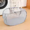 Nueva Cesta de Lavandería Plegable Simple Organizador de Almacenamiento para Baño Cesto para Ropa Sucia Portátil para el Hogar con Asa Cesta para Ropa Sucia al por Mayor