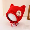 Gorro de Punto para Niños de Otoño Temprano Lindo Perrito Cálido Invierno Protección contra el Frío Gorro de Punto para Niñas Cobertura para la Cabeza para Exteriores Gorro a Prueba de Viento