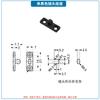 Mini Beetle - Hebilla de resorte para puerta de gabinete, rebotador, tapa de barril, cerradura táctil, presión para abrir, cerradura táctil, tornillos libres