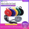 Fabricante de Velcro de Costas com Costas Atacado Nylon Dupla Face Tiras de Armazenamento para Amarração de Cortinas e Gerenciamento de Cabos com Fixadores Adesivos
