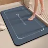 Alfombrilla absorbente de barro de diatomeas para baño, puerta de inodoro, entrada, alfombrilla antideslizante para pies, alfombra para baño y inodoro
