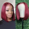 Moda europea y americana color vino tinto encaje frontal peluca de pelo largo cubierta para la cabeza transfronteriza popular peluca de cabeza bobo