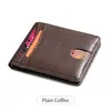 Billetera para Hombre RFID Ultra-delgada Transfronteriza Microfibra Múltiples Ranuras para Tarjetas Plegable Corta Multifuncional Portátil Billetera para Monedas