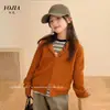 Suéter para Niñas YOJIA Otoño 2026 Nueva Moda con Capucha Ropa Infantil Cárdigan de Punto para Niñas Conjunto de Otoño para Niños