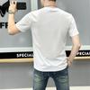 Fábrica de origen una generación de hombres slim manga corta letras estampado en caliente cuello redondo transpirable T manga 2024 verano nueva T