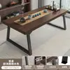 Juego de mesa y sillas de té, una mesa y cinco sillas, mesa de té para sala de estar, hogar, balcón, mesa de té pequeña, mesa de té para oficina, mesa de té grande de losa para preparación de té