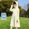 Ropa de Protección Solar para Niños Verano Largo Nuevo Estilo Niñas Falda Chaqueta de Protección Solar de Cuerpo Completo Bebé Seda de Hielo Falda de Protección Solar para Niña Pequeña
