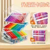 Marcadores Acrílicos de Colores con Punta Suave en Caja Apilable para Estudiantes y Niños, Plumas de Acuarela Apilables que No Manchan y Son Lavables