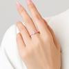 Anillo de Plata Esterlina S925 con Diseño Original con Zircón en Forma de Corazón Incrustado, Esmalte Epoxi, Lindo Anillo de Dedo Caliente Transfronterizo