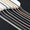 Acessórios para Roupas e Sapatos DIY Acessórios Mais Vendidos Corrente de Contas de Cobre de Linha Dupla 1mm 1,5mm 2mm Corrente de Joias Soldada à Mão Yiwu