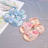 Zapatos de Playa de Dibujos Animados para Niña 2025 Verano Nuevas Sandalias de Pedrería Estilo Coreano Sandalias de Princesa de Suela Suave para Niños