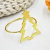 Venta Caliente Nuevo Estilo Comida Occidental Hotel Varios Anillos para Servilletas de Árbol de Navidad Anillos para Servilletas Hebilla para Servilletas Anillos de Tela Metal Wholesale