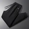 Pantalones Deportivos de Algodón Puro Talla Grande M-8XL para Hombre Otoño Invierno Engrosados con Felpa Ajuste Holgado Pierna Recta con Puño Casual Largos para Hombre