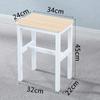 R* Taburete Cuadrado Simple Taburete de Comedor Silla de Entrenamiento para Mesa de Comedor en Casa Taburete de Hierro de Madera Taburete de Color Elevación Adulto Taburete de Taller de Fábrica