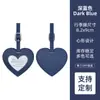 Etiqueta de Equipaje con Forma de Corazón Transfronteriza con Tarjeta de Papel, Etiqueta de Equipaje de Piel Sintética, Logo Personalizable, Etiqueta de Viaje de Cuero para Check-In de Equipaje, Tarjeta de Embarque