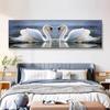 Punto de Cruz 2024 Bordado Sala de Estar Tiktok Kuaishou Dropshipping Bordado Completo Entrada Cisne Mesita de Noche Cisne Punto de Cruz