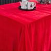 Frete Grátis Toalha de Mesa para Conferência de Veludo Retangular Vermelha Cortina de Exposição Tecido de Veludo Vermelho Evento Casamento Noivado Tecido Vermelho