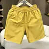 Shorts casuales de verano para hombre, estilo americano, para exteriores, de secado rápido, perforados, transpirables, a la moda, versátiles, sencillos, holgados, de moda, hasta la rodilla