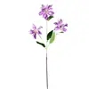 Flores Artificiales Impresas en 3D Lirio Pequeño de 3 Cabezas Decoración de Salón de Bodas Flor Decorativa de Jardín Monet Arreglo Floral Venta al por Mayor Transfronteriza