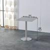 Celebridades de Internet Tienda de Té con Leche Mesa de Café Acrílico Mesa y Silla de Comedor Acero Inoxidable Mesa Redonda Pequeña Mesa Cuadrada Estilo Industrial Mesa Sólida