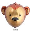 Globo de papel de aluminio con cabeza de oso tridimensional 3D, cabeza de león, cabeza de mono, cabeza de animal, diseño de cumpleaños, globo de película de aluminio al por mayor