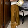 Ls Nueva MarcaEtiqueta Negra Minimalista Gran Marca Principios de Primavera Nuevo Minimalista Casual Moda Pantalones Sueltos 30239 #