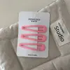 Conjunto de 3 peças~ Presilhas laterais revestidas de borracha na cor creme, presilhas BB, presilhas para franja, presilhas de cabelo para fios soltos, doces acessórios de cabelo