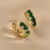 Coreia do Sul Dongdaemun Zircônia Brincos Elegantes Feminino Design de Nicho Geométricos em Forma de C Brincos Personalizados Versáteis