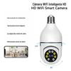 Câmera de visão noturna HD com lâmpada colorida 360 graus WiFi câmera de vigilância residencial remota interfone bidirecional