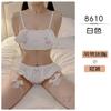 Lencería Sexy Fantasma para Mujer, Lindo Conjunto de Sujetador de Tres Puntos con Perro, Lencería Sexy de Franela para Chica, Pura Pasión