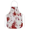 Novo Avental de Halloween Fantasma com Sangue Falso e Estampa de Mão Sangrenta para Performance de Máscara Pronto para Venda