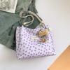 Bolso de Lona Estampado Coreano de Gran Capacidad para Clase para Mujeres 2025 Nuevo Bolso Tote de Moda para el Trabajo Bolso de Hombro para Estudiante Universitario