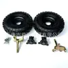 Kit de Modificación de Rueda de Mariposa de 4.1-6 pulgadas, Cubo Negro, Brida de Herradura para Cuatrimoto, Moto Cuatrimoto, Go-Kart de Cuatro Ruedas