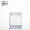 Botella de Vidrio para Pudín con Tapa 100ml Taza de Yogur Taza para Postre Horneado Taza para Mousse Resistente a Altas Temperaturas Botella Dispensadora Botella Dispensadora de Alimentos