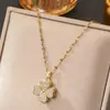 Colar de girassol giratório de luxo leve Acessórios de Nicho de Nicho Simples Elegante Elegante Collarbone Chain Acessórios