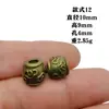 Transfronterizo Aliexpress Barril de Loto de Bronce Cuentas Tubulares Accesorios para Joyería DIY Cuentas Espaciadoras Accesorios para Collares Pulseras Venta al por Mayor