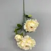 Flores de Peônia Artificiais Transfronteiriças, Adereços de Alta Qualidade, Flores Artificiais para Paredes de Fundo de Shopping Centers, Flores Artificiais para Casamentos, Flores de Seda, Flores para Corredores